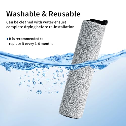 keluke Roller Brush Replacement Compatible with Tineco iFloor 3,Floor One S3, iFloor 2 Cordless Vacuum Cleaner, Replacement Parts Include 2 Brush Rollers - Image 4