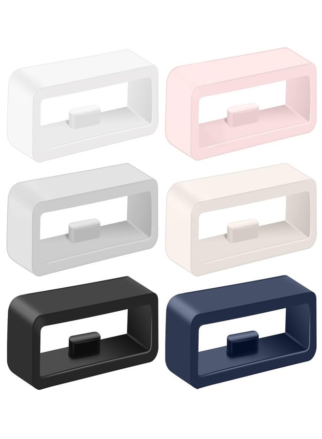 Meliya حافظات أساور ميلية 6-pack متوافقة مع Disney Magic Band/2.0/+، حلقة/حامل/مشابك سوار سيليكون بديلة (6 ألوان) - Image 1