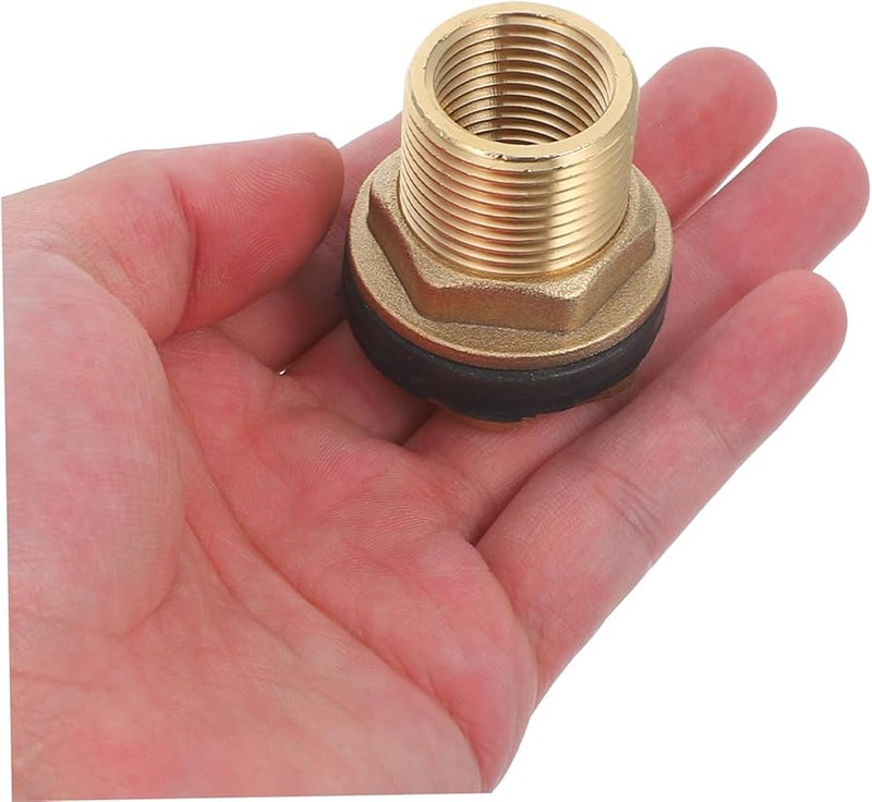 محول خرطوم حديقة نحاسي لغسالة الضغط للمركبات الترفيهية، سهل التركيب مع حلقات العزل - Image 5