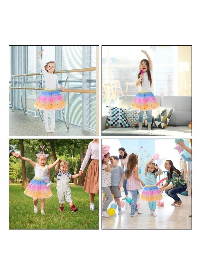 Generic Girls Princess Costume Set with Headband Light Up Wand and Tutu Skirt for Party Dress Up and Cosplay  - Image 2