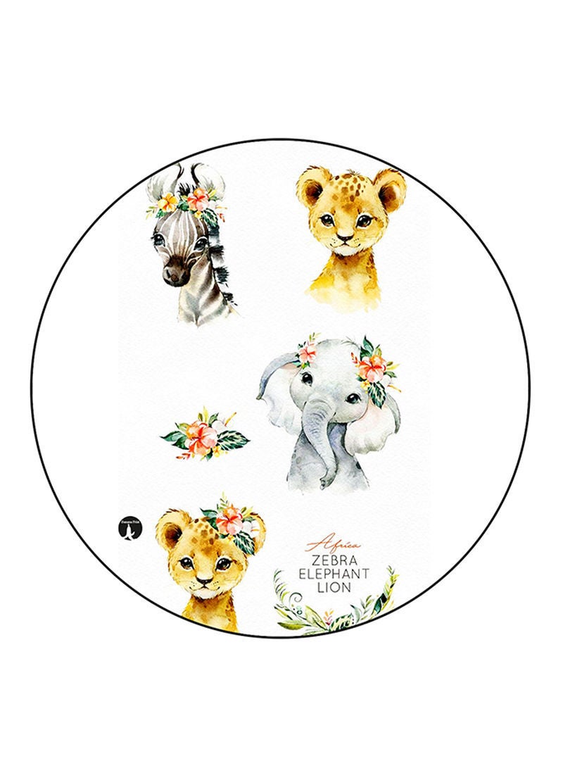 Animals Printed Mouse Pad Multicolour