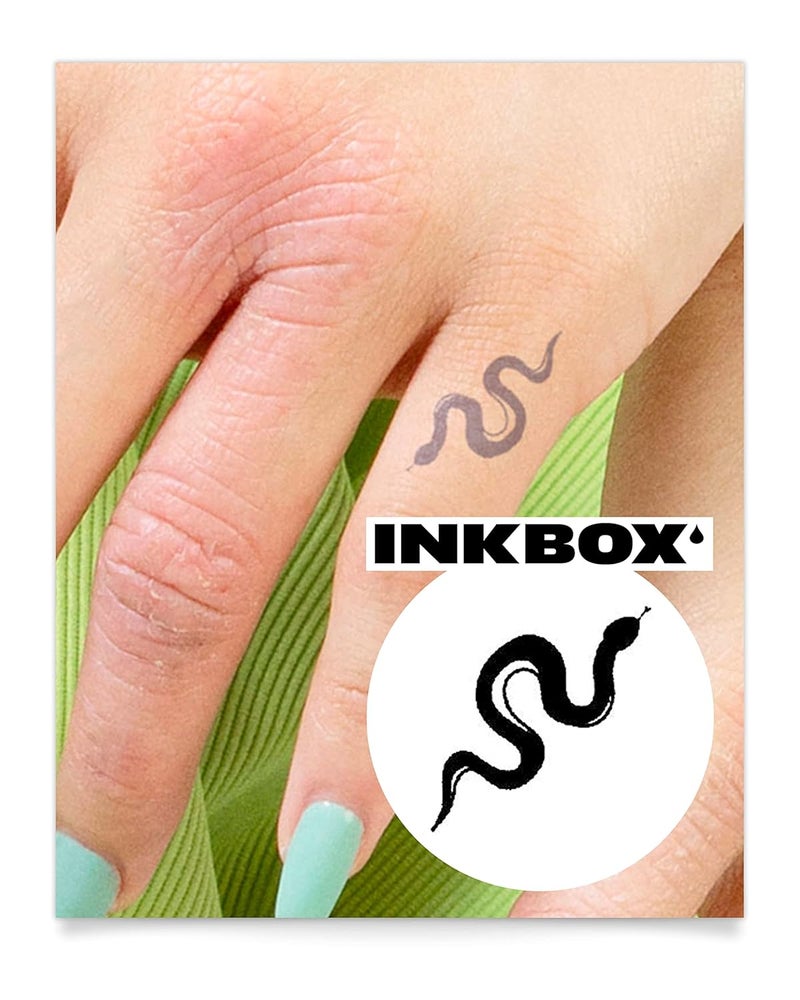 inkbox Inkbox Temporary Tattoos, Semi-Permanent Tattoo, One Premium Easy Long Lasting, Water-Resistant Temp Tattoo with For Now Ink - Lasts 1-2 Weeks, In the Grass, 1 x 1 in 