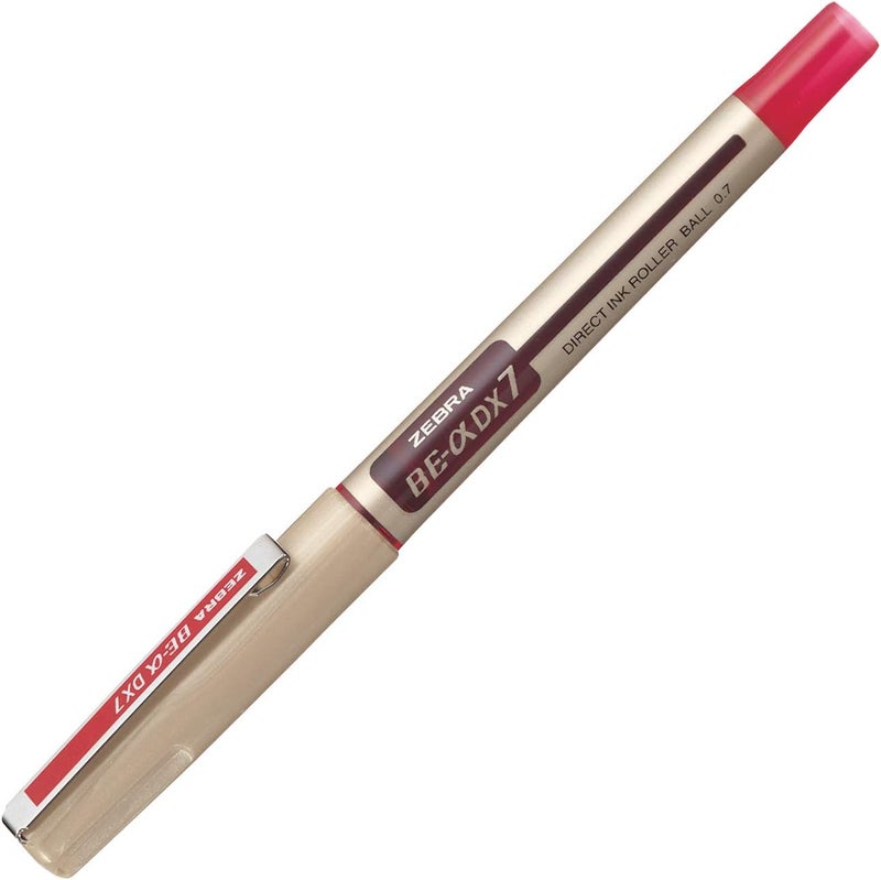 ZEBRA Be-Dx7 Liquid Ink 0.7 Mm Roller Ball Pen, Red
