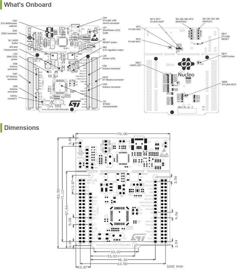 Waveshare لوحة تطوير Waveshare NUCLEO-F446RE STM32 Nucleo مع متحكم STM32F446RET6 - Image 3