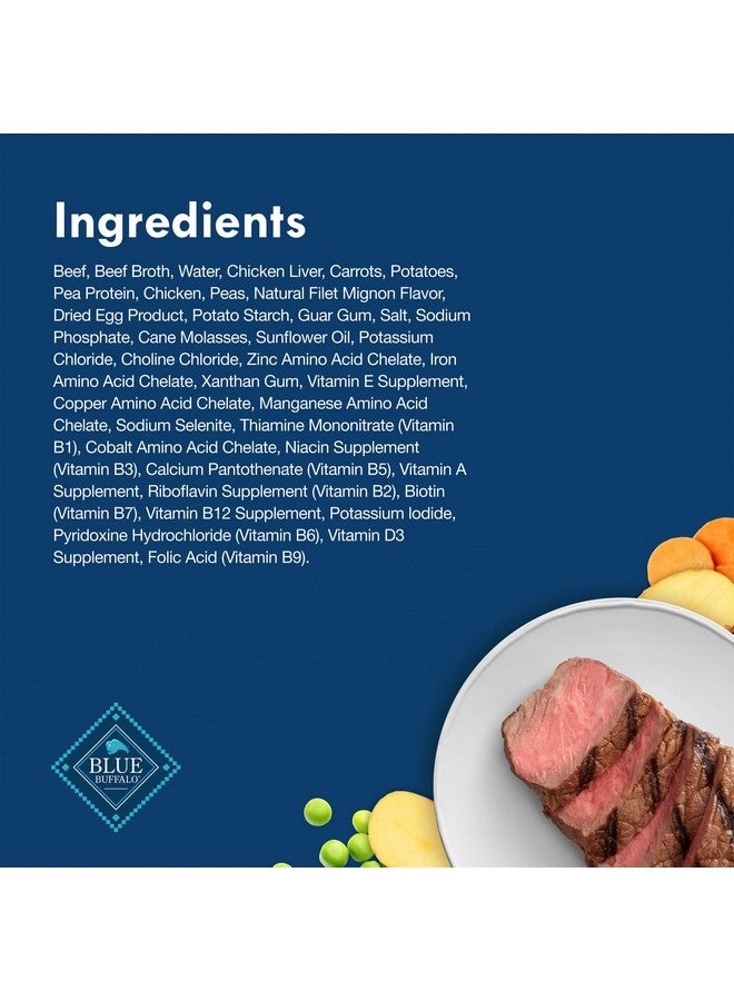 Blue Buffalo Delights Small Breed Natural Wet Dog Food, Filet Mignon Flavor in Gravy, 3.5-oz Cups, 12 Count - Image 5
