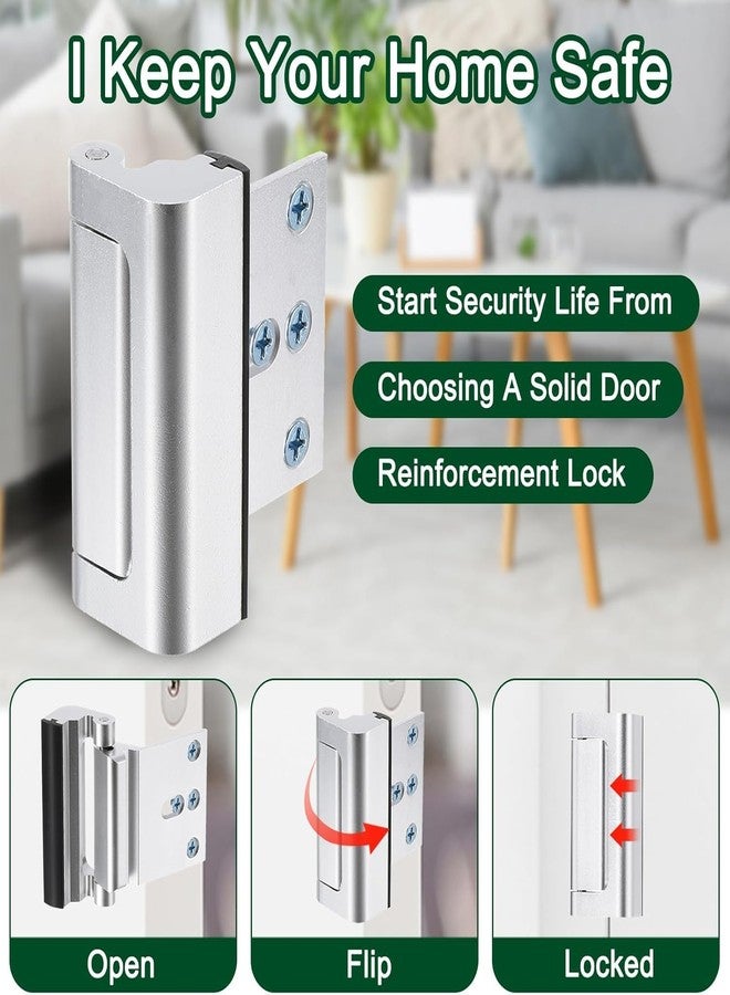 Whixant Home Security Door Lock-Childproof Door Reinforcement Lock with 3 Inch Stop-Main Door Safety Latch Lock-Defend Home from Unauthorized Entry - Image 3