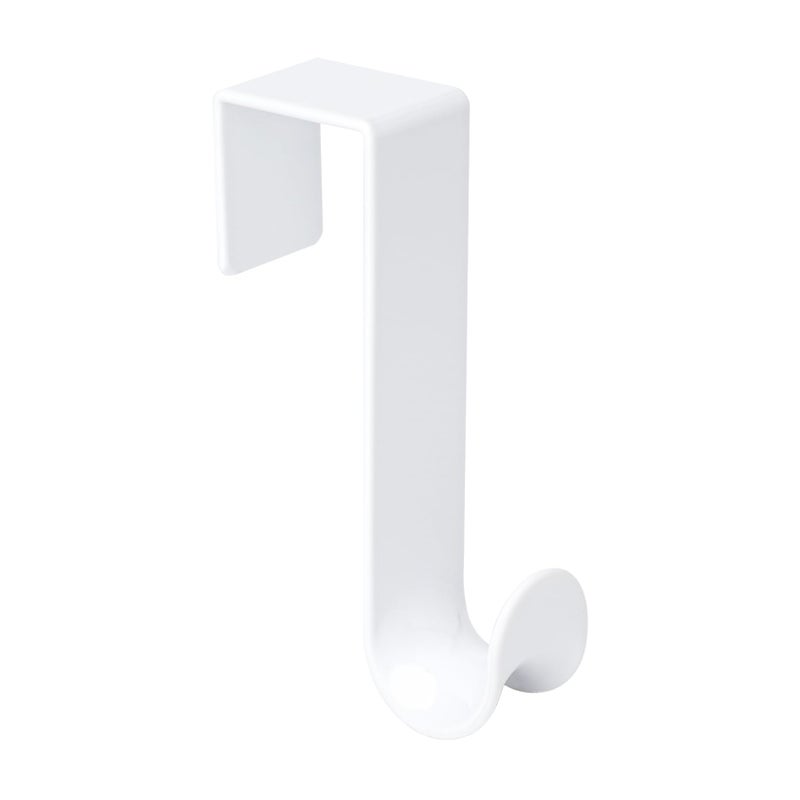 NewTalent 8 Pcs Plastic Over The Door Hooks (White), Over-The-Door Hanger Hook Set - Image 1