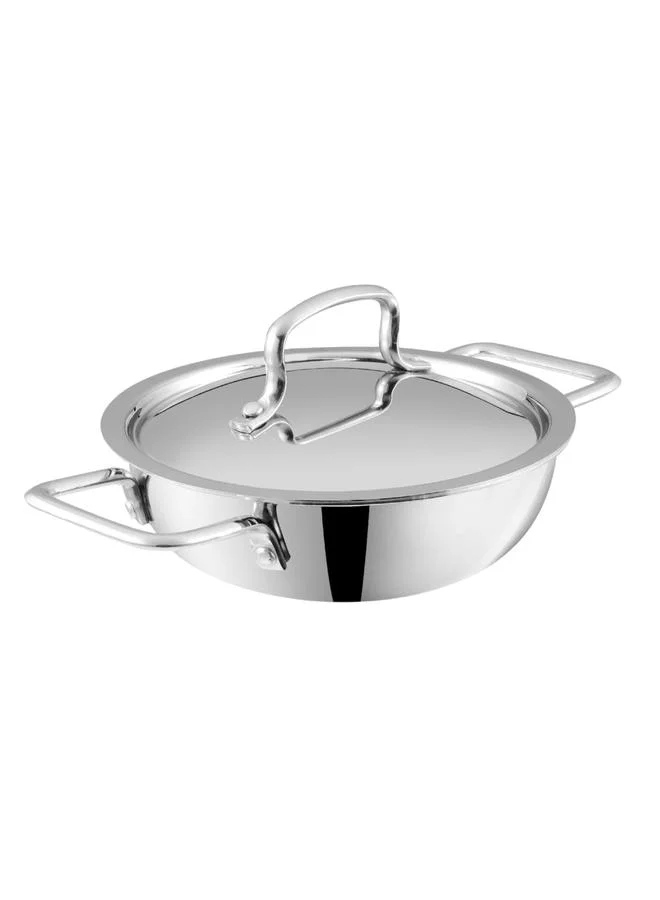VINOD Smart Triply Kadahi With Ss Lid 18 Cm