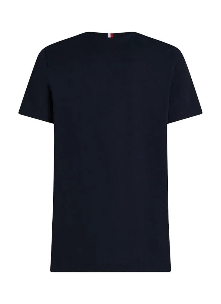 Tommy Hilfiger Desert Sky Logo Crew Neck T-Shirt for Men | Best Price UAE