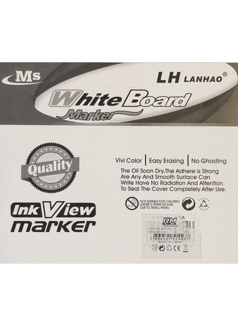 8 Piece Whiteboard Erasable Marker, Easy to Erase, Ideal for Classroom and Office Use