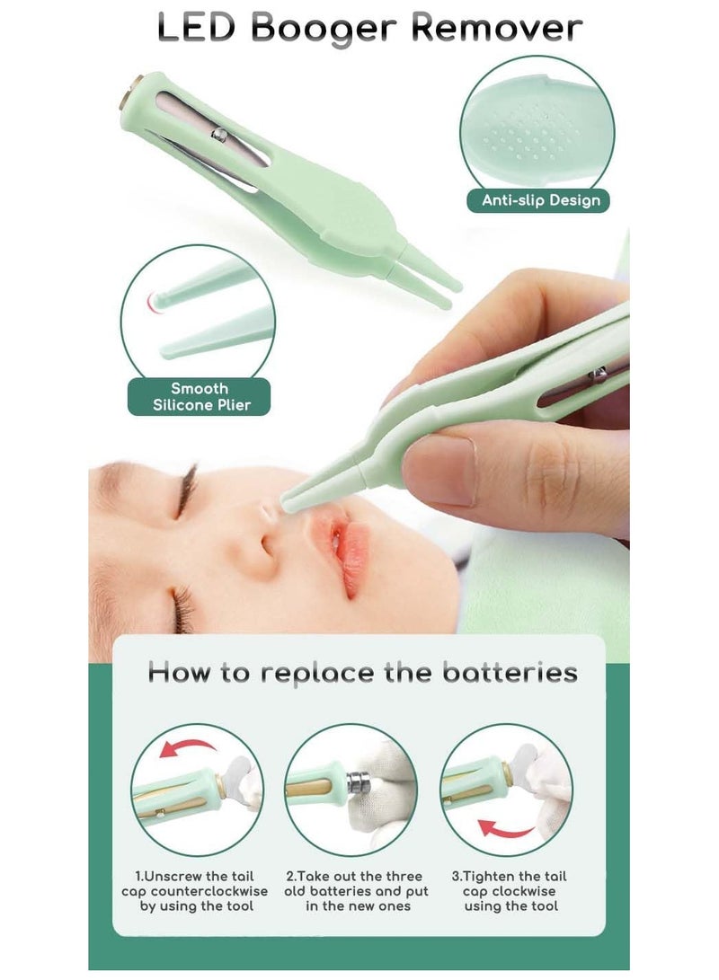 SYOSI Ear Wax Removal Tools 12 Pack Ear Cleaning Tool with 2 LED Lights Built-in USB Ear Wax Remover  Invisible Earwax Cleaner Tool with Magnifying Glass for Kids and Adults with Storage Box - Image 5
