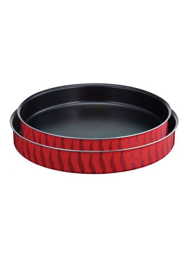 Tempo Set Round Oven Dishes (26-30) - 2 Pieces Red