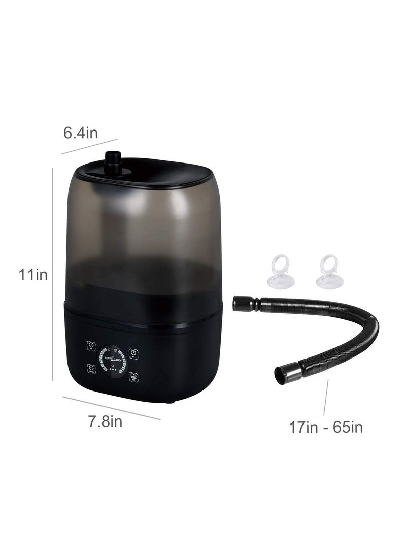REPTIZOO REPTI ZOO 4L Reptile Fogger Mister Tank, Terrariums Digital Tank Timing Humidifier Smart Touch Screen Adjustable Fogger for Reptiles Amphibians Herps  - Image 2