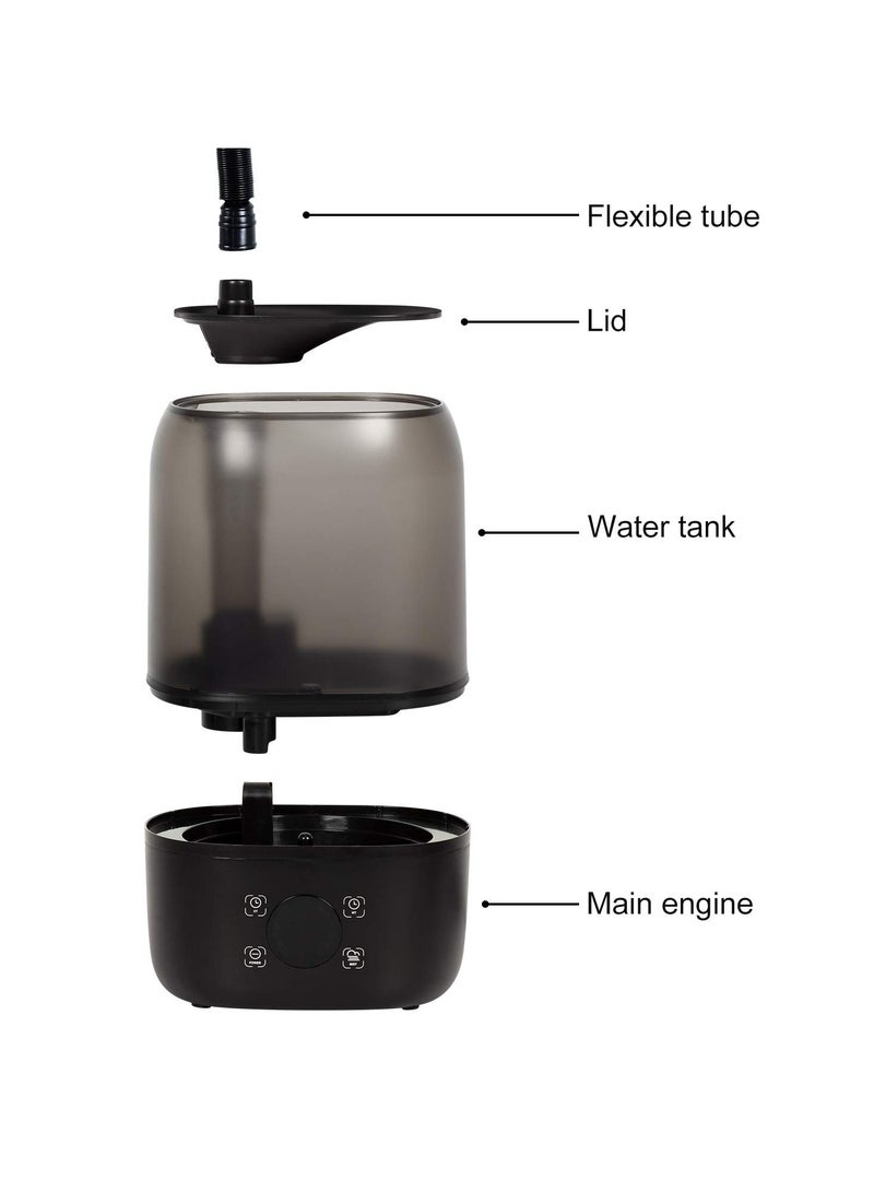 REPTIZOO REPTI ZOO 4L Reptile Fogger Mister Tank, Terrariums Digital Tank Timing Humidifier Smart Touch Screen Adjustable Fogger for Reptiles Amphibians Herps  - Image 3