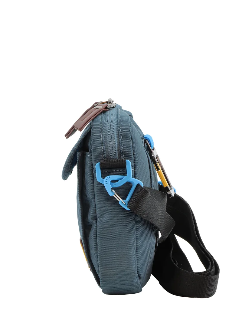 Discovery Discovery ICON Utility Bag Steel Blue Zipper, Compartment Casual Shoulder Bag For Men And Women Removable Shoulder Strap Secure RFID Pocket