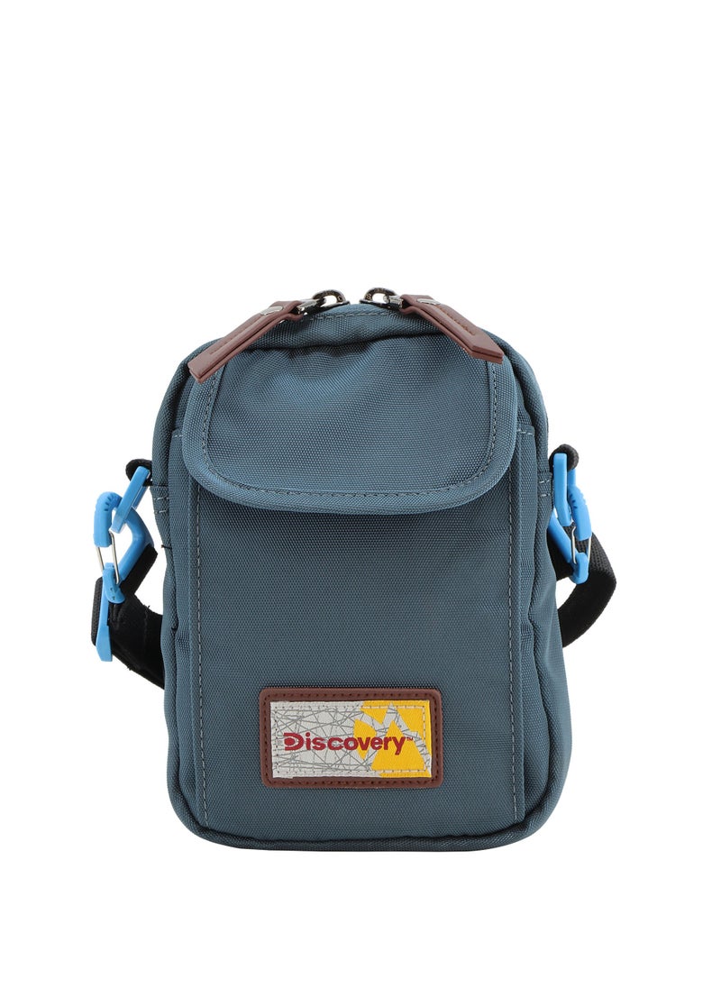 Discovery ICON Utility Bag Steel Blue Zipper, Compartment Casual Shoulder Bag For Men And Women Removable Shoulder Strap Secure RFID Pocket - pzsku/ZE70F57B2525F1176ABA4Z/45/_/1721996997/9895f707-8d99-49e2-95b6-6aa15ca7bf0a