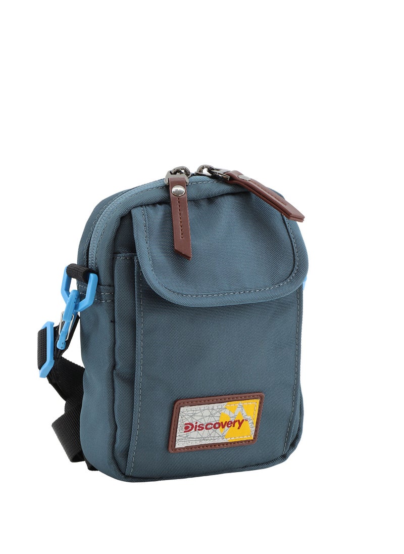 Discovery ICON Utility Bag Steel Blue Zipper, Compartment Casual Shoulder Bag For Men And Women Removable Shoulder Strap Secure RFID Pocket - pzsku/ZE70F57B2525F1176ABA4Z/45/_/1721997020/eb9013f2-b76f-47bc-8ca1-8dd98d2cd5b2