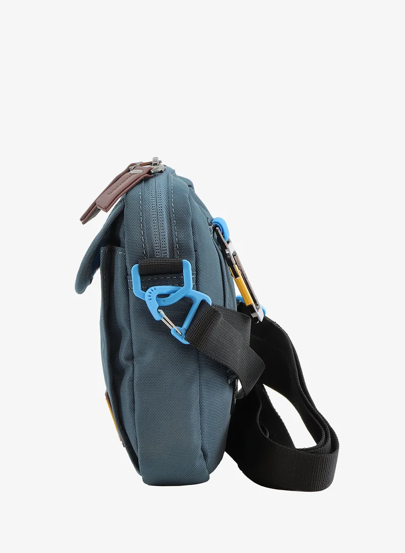 Discovery Steel Blue Discovery ICON Utility Bag Steel Blue Zipper, Compartment Casual Shoulder Bag For Men And Women Removable Shoulder Strap Secure RFID Pocket  | Best Price UAE