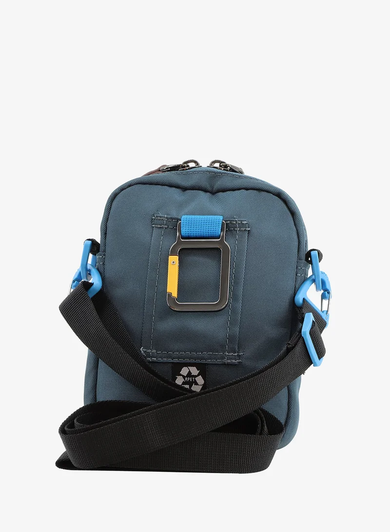 Discovery Steel Blue Discovery ICON Utility Bag Steel Blue Zipper, Compartment Casual Shoulder Bag For Men And Women Removable Shoulder Strap Secure RFID Pocket  | Best Price UAE