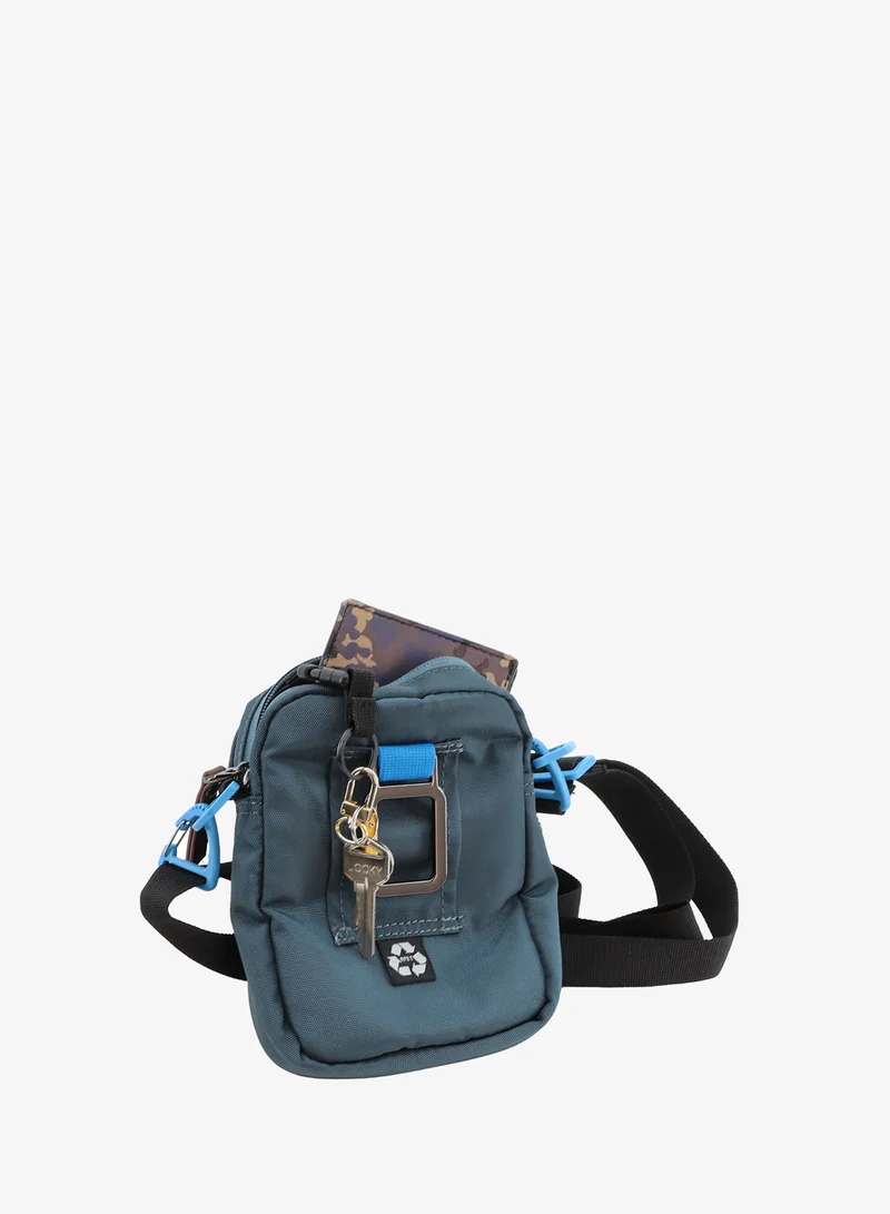 Discovery Steel Blue Discovery ICON Utility Bag Steel Blue Zipper, Compartment Casual Shoulder Bag For Men And Women Removable Shoulder Strap Secure RFID Pocket  | Best Price UAE