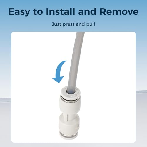 Sovol PTFE Tube 2.5mm ID 4mm OD, Length 5M/16.4ft, with 2 Couplers & Tubing Cutter for Bambu lab X1/ X1C/ P1P/ P1S/ A1/ A1 Mini, Prusa MMU3, Creality K1 Max/Ender 3 V3 & Direct Drive 3D Printer, Gray - Image 5