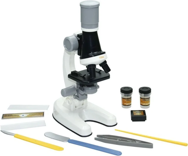 Vardem Oyuncak Vardem Toy KM-1012A-1 1013A-1 Illuminated Objective Science Microscope -Vardem
