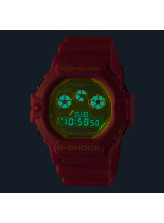 جي شوك ساعة رقمية رجالية من الراتنج DW-5900TS-4DR - 46.8 مم