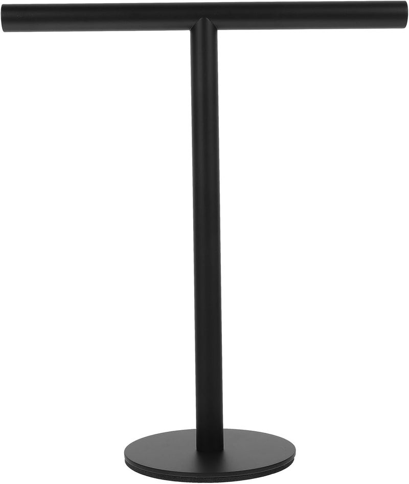 ARTIBETTER Standing Towel Rack 304 Stainless Steel Towel Storage Holder Black Round Base for Bathroom and Kitchen - Image 1