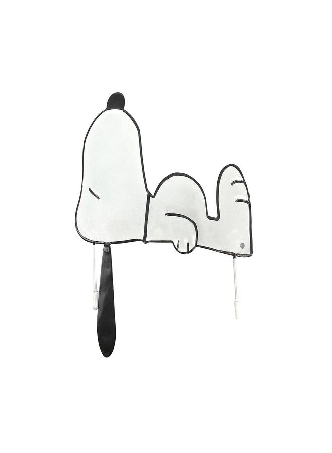 ProductWorks Peanuts 8" Snoopy Laying Down Pumpkin Press-in Icon Garden Stake - Image 1