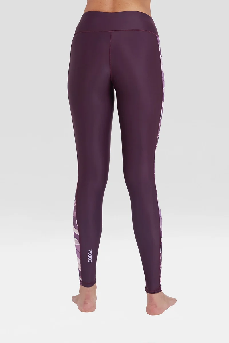 كويجا صن وير COEGA Swim Tights Ladies SzUK8 - Dusky Purple Textures