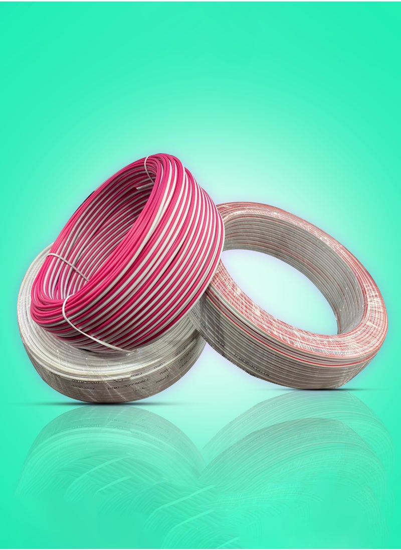 HITECH-WORLD PVC INSULATED CORD PARALLEL-TWIN 100/300V 19AWG 001/50 Meter