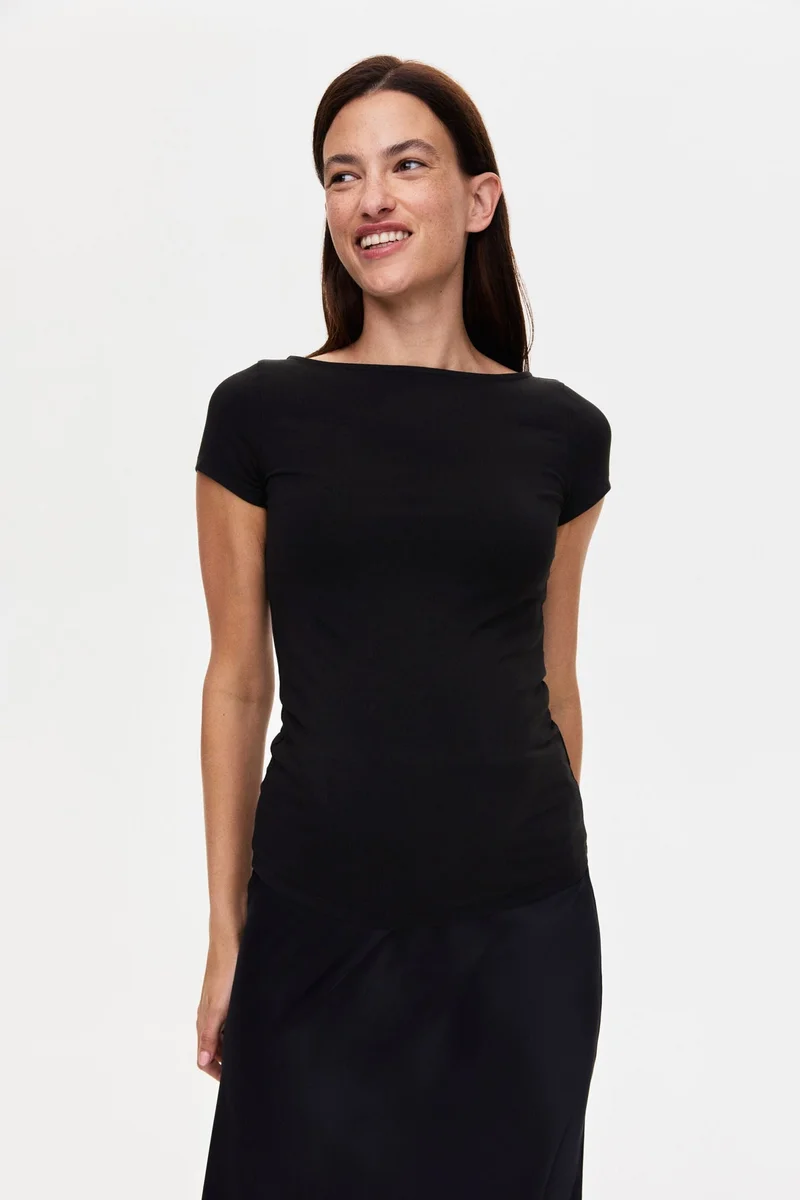 H&M  MAMA Boat-neck top for Women | Best Price UAE