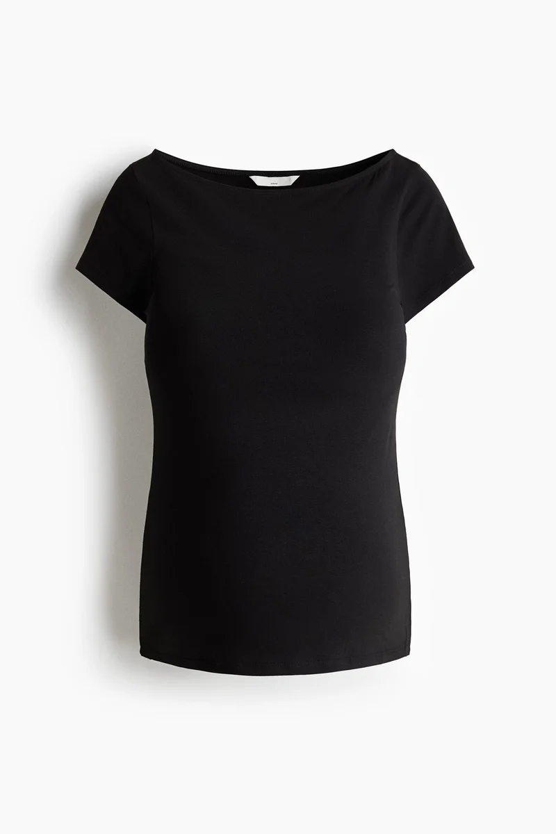 H&M  MAMA Boat-neck top for Women | Best Price UAE