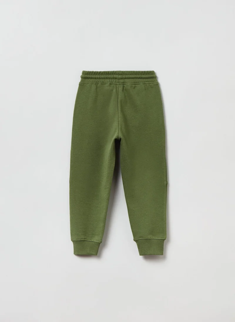 او في اس OVS Plush Joggers With Drawstring