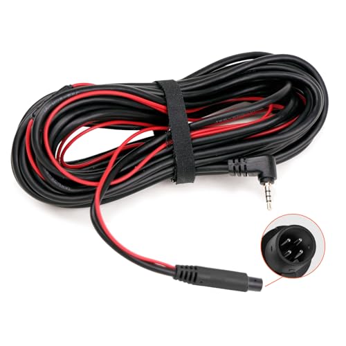 WOLFBOX 50 Feet Rear Camera Longer Replacement Cable for i17 / i07 / G840S / G840H / G900 / G930 / G850 / G850PRO / G900PRO Version with 2.5mm Jack (4-Pin) Mirror Dash Cam - Image 1