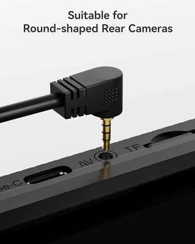 WOLFBOX 50 Feet Rear Camera Longer Replacement Cable for i17 / i07 / G840S / G840H / G900 / G930 / G850 / G850PRO / G900PRO Version with 2.5mm Jack (4-Pin) Mirror Dash Cam - Image 2