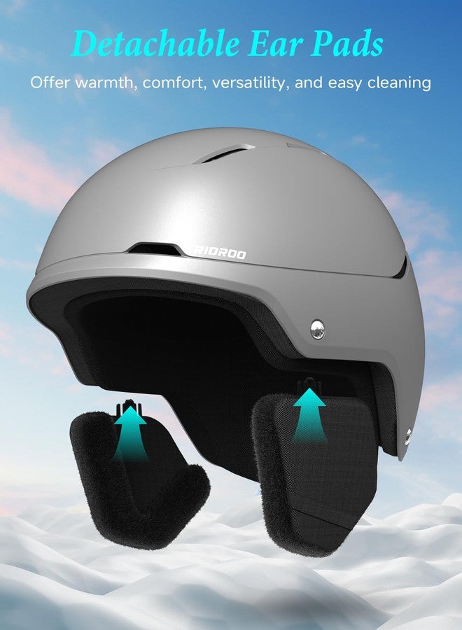 RIOROO Ski Helmet for Women Men, Safety Certified Snowboard Helmet with Shockproof ABS Hard Shell, [2024 Newest] Snowboarding Helmet with Breathable Venting System & EPS Foam for Adults & Youth - Image 4