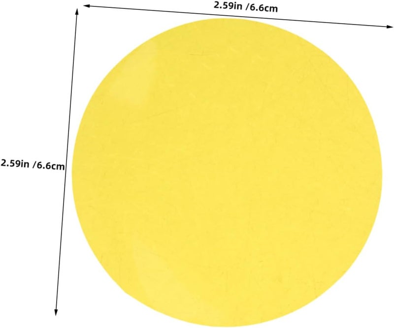 POPETPOP 20pcs Self-adhesive Warm Light Film Stickers 66mm Diameter LED Light Filter Sheets for Mood Lighting and Photography Diffuser - Image 2