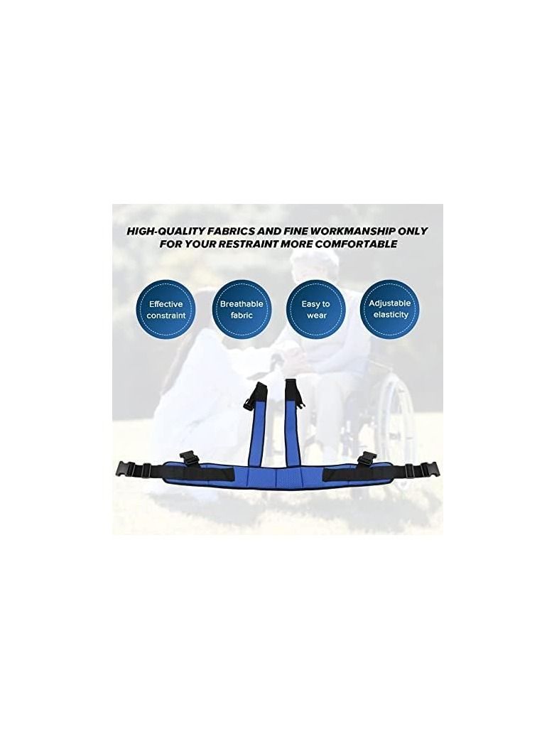 Y&D Wheelchair Seat Belt Medical Restraint Straps Patient Cares Safety Harness Adjustable Seat Belts For Wheelchairs Cushion Seat Belt With Easy Release Buckle  - Image 5