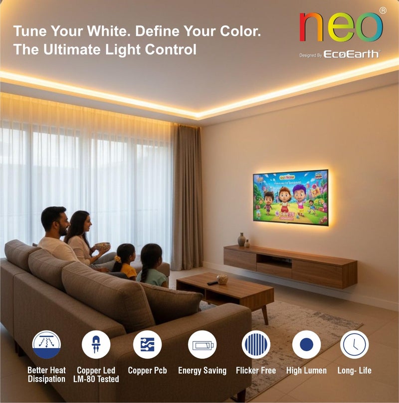 EcoEarth NEO Smart LED Strip Light Kit (RGB+CCT KIT) - Image 5