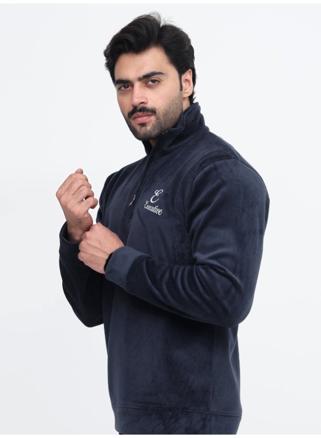 Executive LLC Velvet zip shirt in corduroy style fabric. Much comfortable for casual use like sweatshirt - Image 3