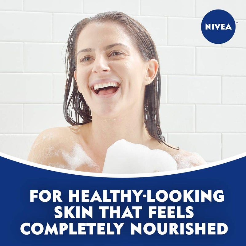 NIVEA Refreshing White Peach and Jasmine Body Wash with Nourishing Serum, Scented Body Wash for Women, Enriched with Provitamin B5 and Vitamin E, 20 Fl Oz Bottle, 3 Pack - Image 4