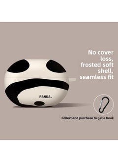 For HuaweiFreeBuds Pro4 Bluetooth Headset Protective Case Pro3 Frosted Soft Case Clip Protective Case SE2-Color:White Panda [free Hook]-Model:For HuaweiFreebuds Pro3