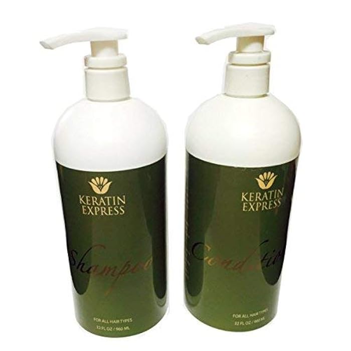 Keratin Express Sulfate Free Shampoo Ultra Hydrating Conditioner (Set of 2), 32 fl oz