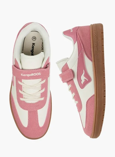 kangaROOS Women's Panelled Sneakers with Hook and Loop Closure