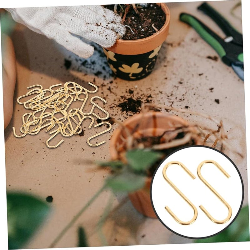 VICASKY 25 قطعة من خطافات الحديد القوية على شكل حرف S للتعليق بدون مسامير منظف المنزل متعدد الأغراض - Image 5