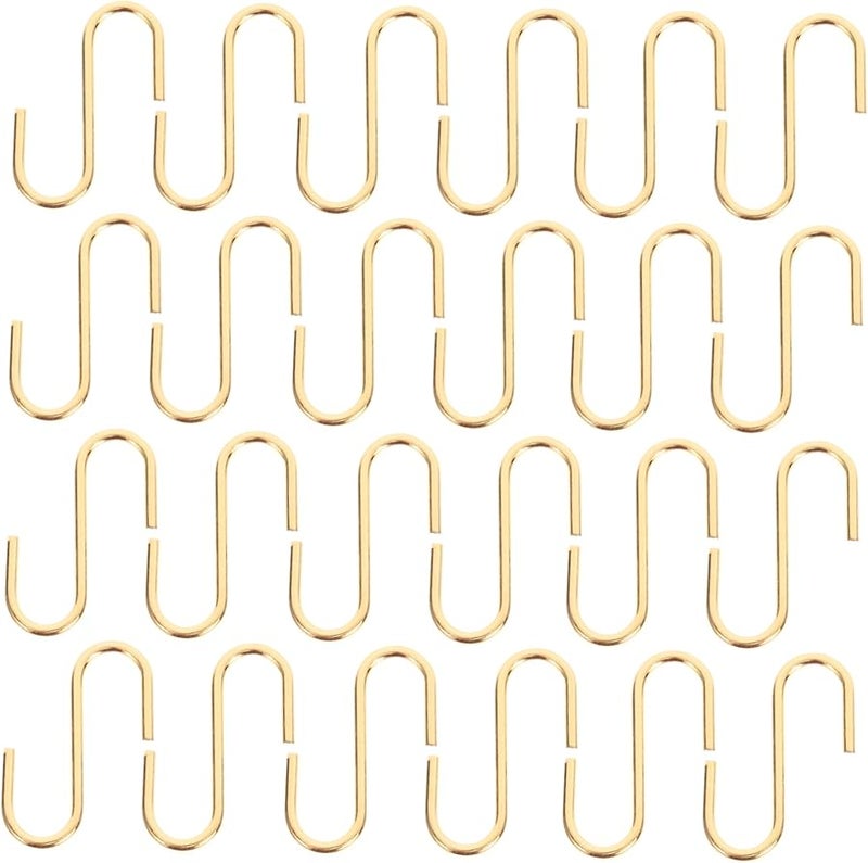 VICASKY 25 قطعة من خطافات الحديد القوية على شكل حرف S للتعليق بدون مسامير منظف المنزل متعدد الأغراض - Image 2