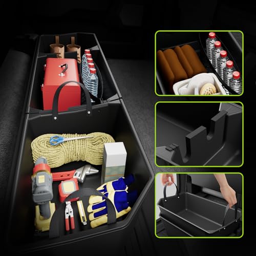 POPSTORE Underseat Storage Box Upgraded Rear Under Seat Organizer Cargo Box Compatible with 2015-2026 Ford F150 SuperCrew & Crew Cab, 2017-2026 Ford F250 F350 F450 F550 Super Duty - Image 3
