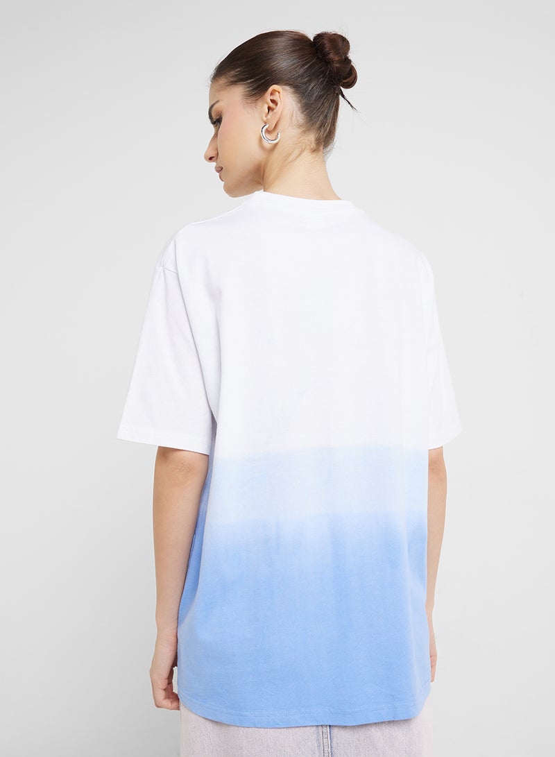 Disney Mickey & Minnie Oversize Ombre Graphic T-Shirt - Image 2