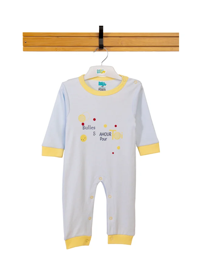Babies Basic 100% Cotton Printed Long Sleeves Jumpsuit/Romper/Sleepsuit For Babies